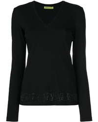 schwarze Bluse von Versace