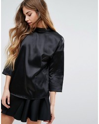 schwarze Bluse von Vila