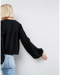 schwarze Bluse von Asos