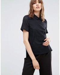 schwarze Bluse von YMC