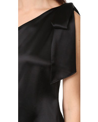 schwarze Bluse von Zac Posen