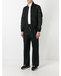 schwarze Bomberjacke aus Netzstoff von Givenchy