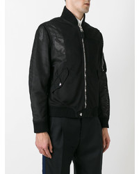 schwarze Bomberjacke aus Netzstoff von Givenchy