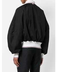 schwarze Bomberjacke von Thom Browne