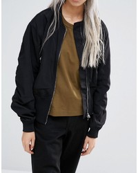 schwarze Bomberjacke von Weekday