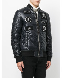 schwarze Bomberjacke von Philipp Plein