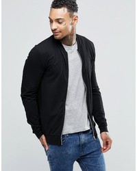 schwarze Bomberjacke von Asos