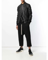 schwarze Bomberjacke von Rick Owens