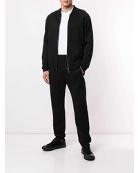 schwarze Bomberjacke von Giorgio Armani