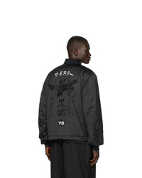 schwarze Bomberjacke von Y-3