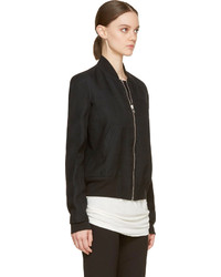 schwarze Bomberjacke von Rick Owens