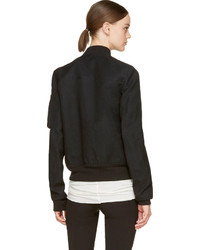 schwarze Bomberjacke von Rick Owens