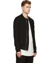 schwarze Bomberjacke von Rick Owens