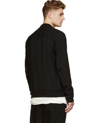 schwarze Bomberjacke von Rick Owens