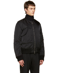 schwarze Bomberjacke von Jil Sander