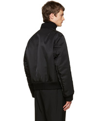 schwarze Bomberjacke von Jil Sander