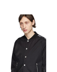 schwarze Bomberjacke von Balmain