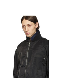 schwarze Bomberjacke von Sacai