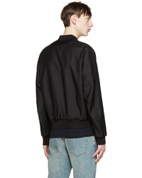 schwarze Bomberjacke von DSQUARED2