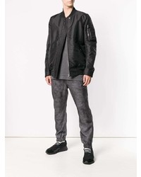 schwarze Bomberjacke von Rick Owens