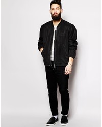 schwarze Bomberjacke von Cheap Monday