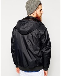 schwarze Bomberjacke von Quiksilver