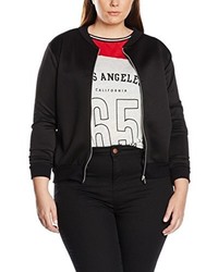 schwarze Bomberjacke von Boohoo Plus