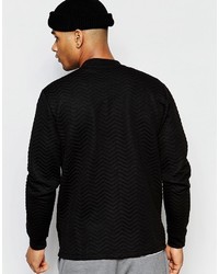 schwarze Bomberjacke von Asos