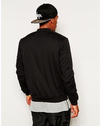 schwarze Bomberjacke von Asos