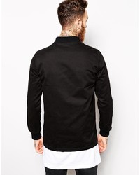 schwarze Bomberjacke von Asos