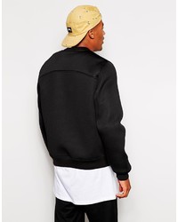 schwarze Bomberjacke von Asos