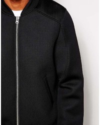 schwarze Bomberjacke von Asos