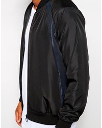 schwarze Bomberjacke von Asos