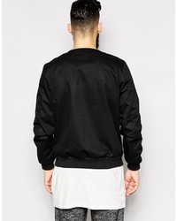 schwarze Bomberjacke von Asos