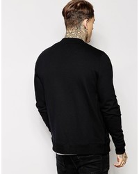 schwarze Bomberjacke von Asos