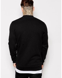 schwarze Bomberjacke von Asos