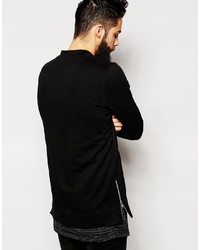 schwarze Bomberjacke von Asos