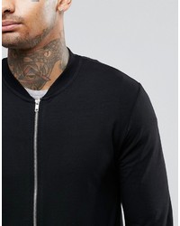 schwarze Bomberjacke von Asos