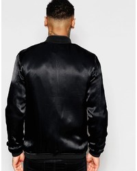 schwarze Bomberjacke von Asos