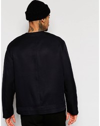 schwarze Bomberjacke von Asos