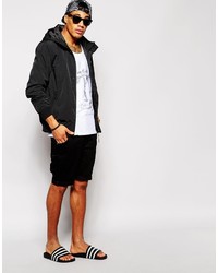 schwarze Bomberjacke von Asos