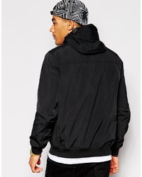 schwarze Bomberjacke von Asos