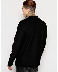 schwarze Bomberjacke von Asos