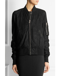 schwarze Bomberjacke von Rick Owens