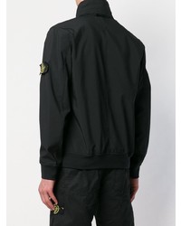 schwarze Bomberjacke von Stone Island