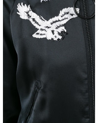 schwarze Bomberjacke von Off-White