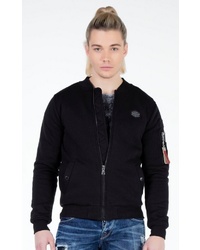 schwarze Bomberjacke von Cipo & Baxx