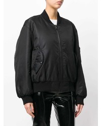 schwarze Bomberjacke von Forte Dei Marmi Couture