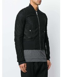 schwarze Bomberjacke von Rick Owens