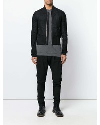 schwarze Bomberjacke von Rick Owens